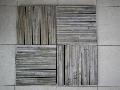 Dřevěné dlaždice na balkon/terasu