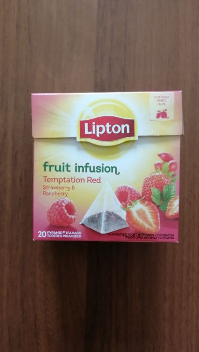 Čaj Lipton jahoda a malina 8 ks