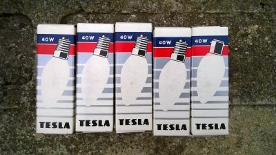 Žárovky Tesla, E14 - 11 kusů 