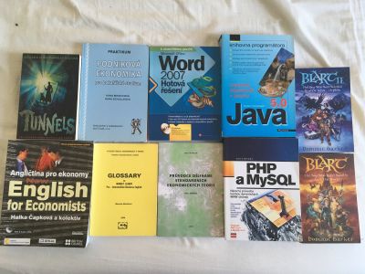 Daruji knihy - učebnice, AJ, programování