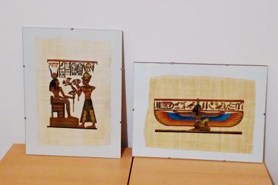 Dva zasklené obrazy starý Egypt