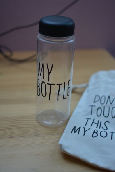 Plastová lahev "my bottle" s pytlíkem 