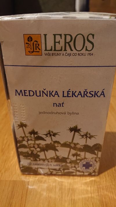 Čaj Meduňka lékařská nať Leros