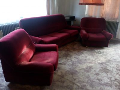 Rozkládací gauč + 2 křesla