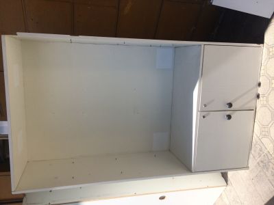 Bílá lamino skříň 2ks