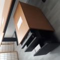 DARUJI KOMPLET-2ks kancelářské stoly+kontejner na kolečkách