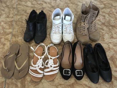 Staré boty a oblečení za odvoz