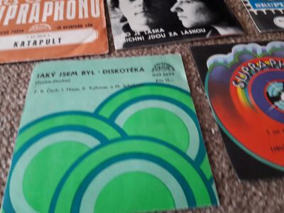 Knížky, LP a SP desky, popř. kazety, CD