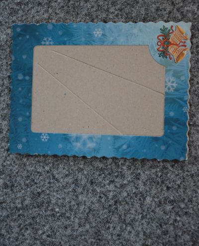 papírový vánoční rámeček