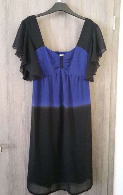 Dámské modročerné šaty