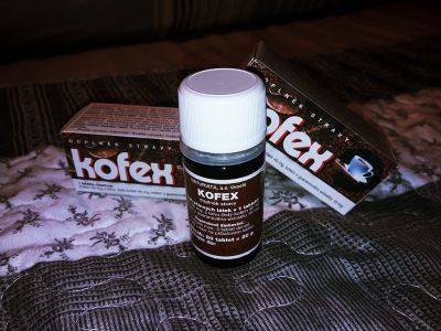 Kofeinové tablety Kofex