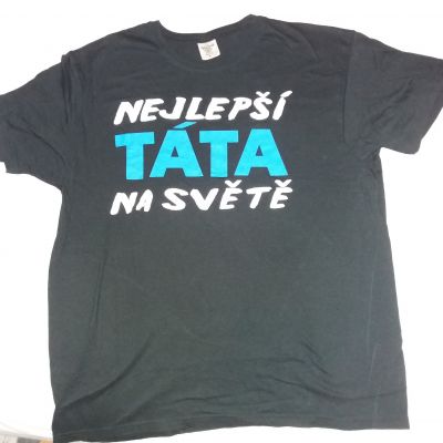 Triko nejlepší tata na světě L 1x vyprane