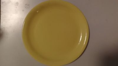 Dezertní talíře, 6 ks, obyčejné žluté, průměr 19.5 cm