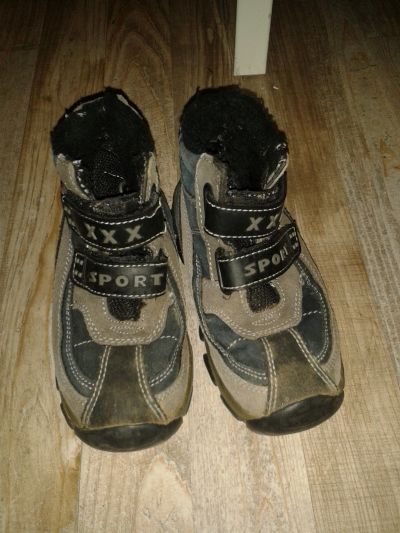 Dětské zimni kožené boty č. 28