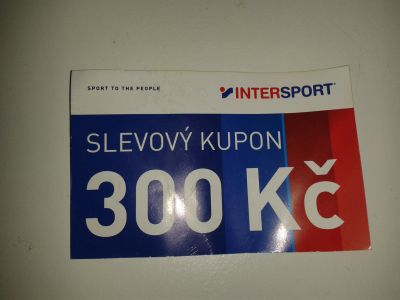 Sleva 300 Kč do Intersportu