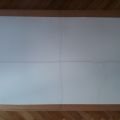 bílý rám na obraz bez skla, velikost 107 x 76,5 cm