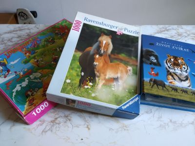 Puzzle a kniha o zvířatech