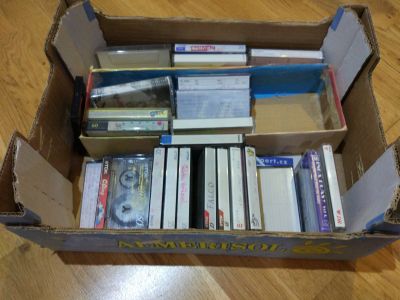 Audio kazety - krabice