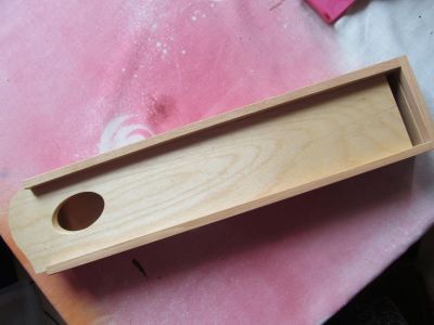 Dřevěná krabička na štětce s paletou