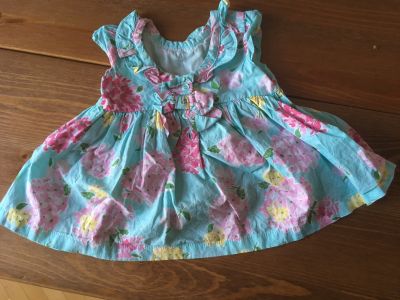 Letní kytičkované šaty pro miminko 3-6 měs. 
