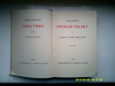 kniha Prokop Veliký (Jan Vrba)