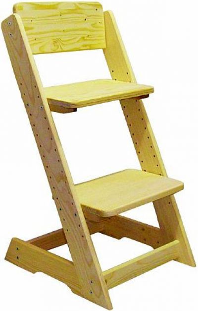 Dětská dřevěná rostoucí židle