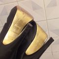 Kožené boty  Baťa, 36 rozbitý zip viz foto