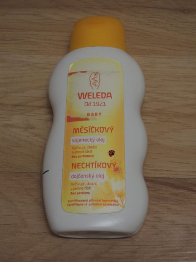 Weleda kojenecký olej - zbytek, po expiraci