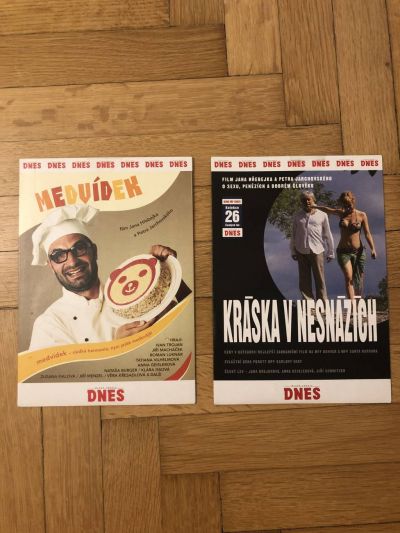 2 DVD s filmy od režiséra Jana Hřebejka