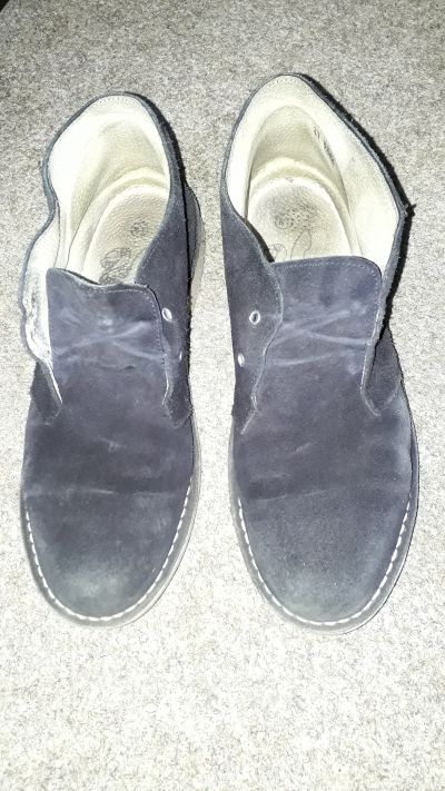 Černé kožené kotníkové boty vel. 41