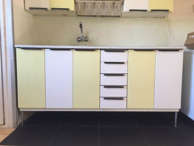 Plechová kuchyňská linka - spodní část