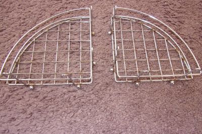 Kovové poličky do koupelny 2ks