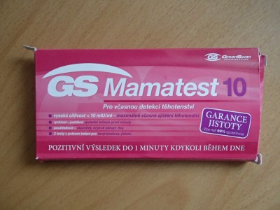 Daruji 1ks těhotenský test GS Mamatest (prošlý :-()