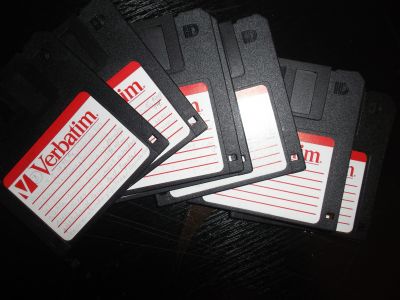 Diskety použité