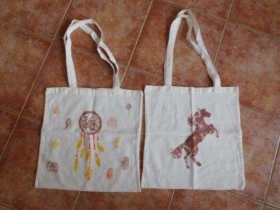 2 plátěné tašky