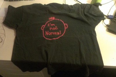 Černé triko "I'm not normal" (XL)