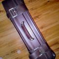 retro koženkový kufr