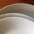 Bílé porcelánové talíře 2xplochý a 2xhluboký