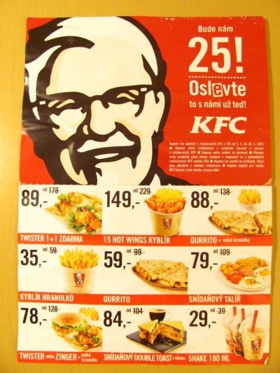 KFC slevové kupony - do zítřka 30.4.