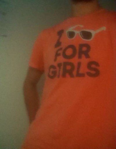 Oranžové triko I look for Girls
