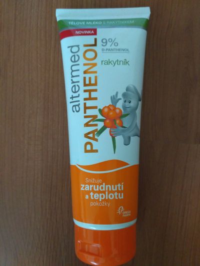 Panthenol: tělové mléko s rakytníkem
