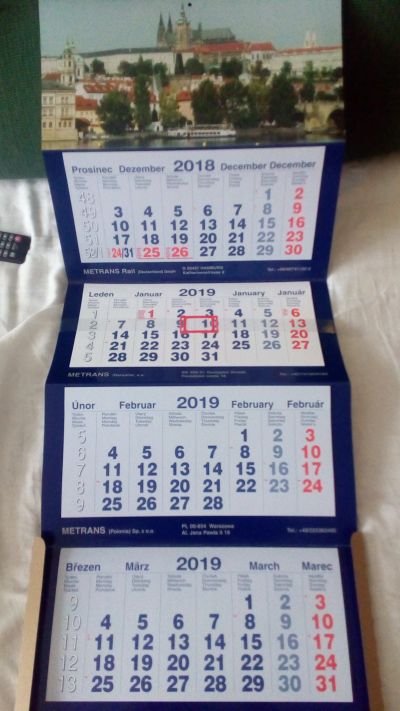Nástěnný kalendář