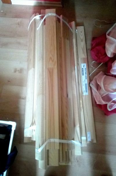 Dřevěný rošt do postele Ikea 2x