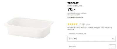 Plastové krabice Trofast z IKEA