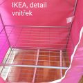 Látková skříň z IKEA, růžová