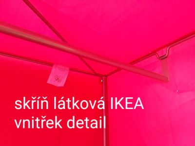 Látková skříň z IKEA, růžová