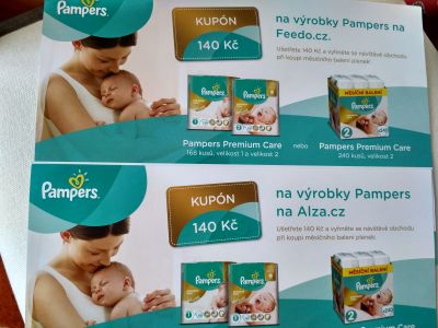 Kupóny na pleny Pampers