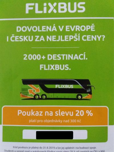 Kupón 20% sleva Flixbus - 01