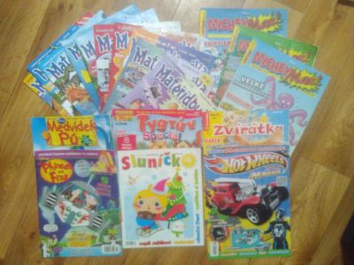 Dětské časopisy (Mateřídouška, Mickey Max, ...)