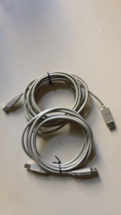 2× USB kabel USB-A (M) - USB-B (M)
